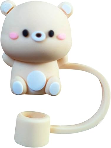 Miniatura 3 de 3 fundas para pajilla, 0.31 pulgadas, tapas de popote de silicona para accesorios de copa Stan-ley, protector a prueba de polvo, tapas reutilizables