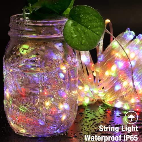 Christmas Lights Outdoor Mains Powered, 500 LED 65M/213Ft Plug in Fairy Lights with 8 Modes Waterproof Multi-Color Changing Fairy Lights for Christmas Indoor/Outdoor Garden Patio Xmas Tree Decoration