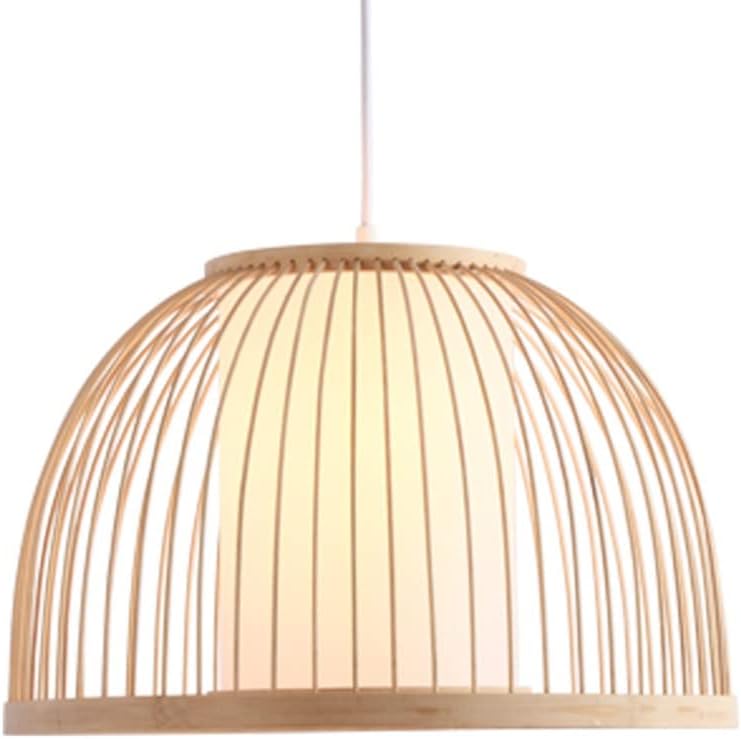 Handmade Bamboo Weaving Lantern Chandelier Lampshade Suitable for Bedroom and Living Room (Size: 40 * 25 cm) (Size : 40 * 25cm)