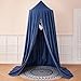 dix-rainbow Princess Decor Canopy for Kids Bed, Soft and Durable Bed Canopy for Girls Room Tent Canopy Dreamy Mosquito Net Bedding, Children Reading Nook Canopies Indoor(Blue)