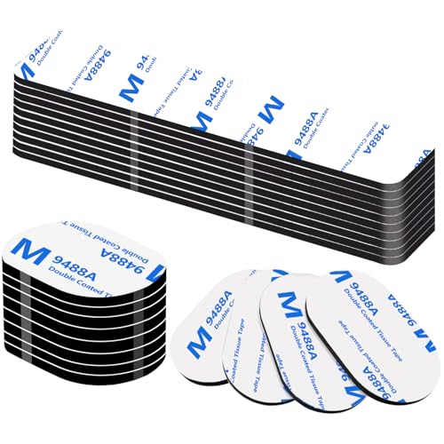 Monsensiy 52 Pcs Double Sided Adhesive Pads Two Sided AdhesiveTape Double Sided Mounting Tape Heavy Duty for Walls Hanging Mirrors Heavy Objects
