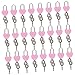 HEMOTON 24pcs Diary Lock Vintage Metal Lock Hinged Latch Valentine Gifts Plastic Storage Case Small Storage Locker Lock with Key Mini Lock Love Lock Keys Pink Square Lock Alloy Notebook