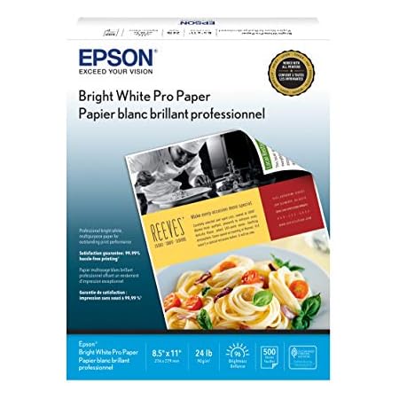 Amazon.com : Epson S041062 Matte Presentation Paper, 27 lbs., Matte, 8 ...