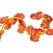 92 Feet - Derker 12 Autumn Artificial Silk Maple Leaf Garland Fall Decoration,Hanging Plant Orange Leaves Wedding Party Garlands,Special gift
