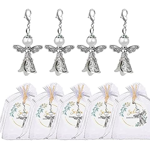 ENSTAB 36 Stück Schutzengel set Organza Beutel und Geschenkanhänger SCHÖN DASS DU DA BIST Cover