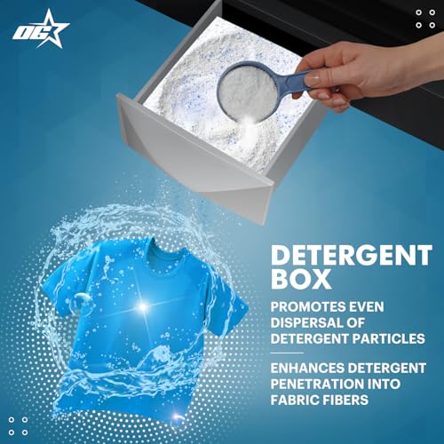Image of OG Star Smart Choice 7.5 Kg Semi-Automatic Top Load Washing Machine | 1400 RPM Powerful Motor | 3D Rollers | Dual Waterfall | Built-in Detergent Box | Heavy Duty Performance