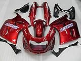 Einzelteil-Länge: 100 cm YUQINN Motorradteile Individueller Fairing Kit for Kawasaki Ninja ZZR1100 93 99 00 01 03 ZZR 1100 1993 2001 2003 ABS Hot Red Verkleidung-Set + Geschenke KA27