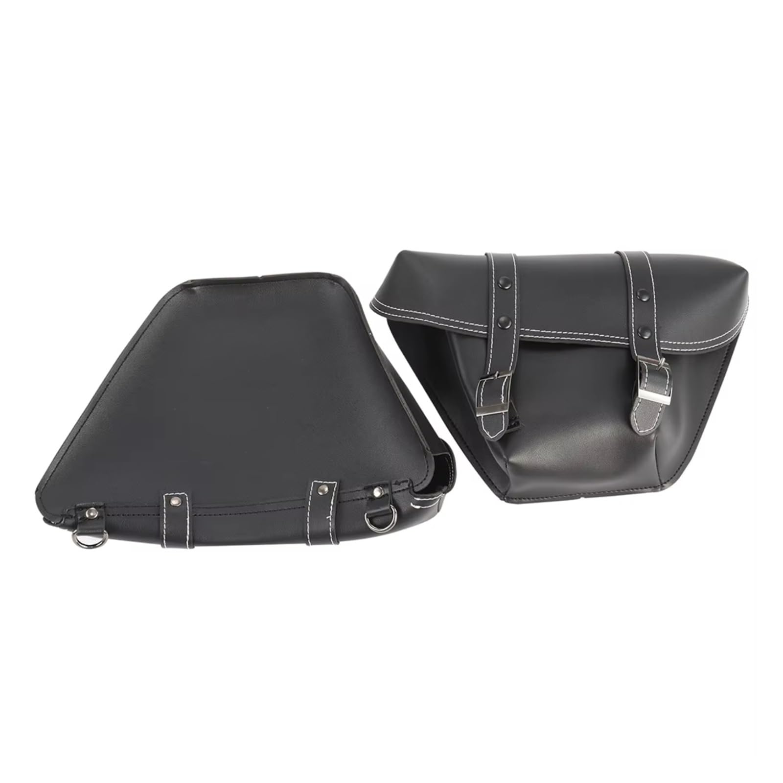 Compatibile Con Per Custom Per Japstyle 1 Paio Di Borse Sella Laterali Motociclette In PU Per Attrezzi Moto Sacche Moto(Black)