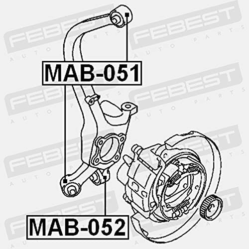 Amazon.com: Arm Bushing Rear Assembly Febest MAB-051 Oem MR223673 