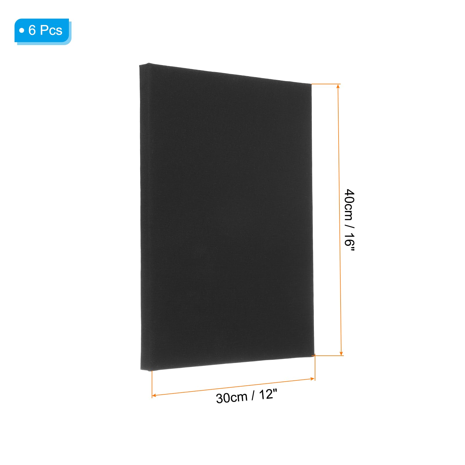Czarne rozciągnięte płótno 30 x 40 cm – gruntowane bawełniane puste panele do akrylowego malowania olejnego akwarelowego - idealne dla artystów i projektów DIY