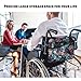 Wheelchair Backpack with Cup Holder,Large Storage Bag for Wheelchair & Rollator, Durable Wheelchair Bags to Hang on Back, Electric Wheelchair Accessories (Grasses)