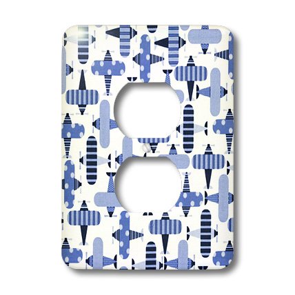 Jeu d'avions habillage 2 prises bleu pour masquer les plaques abîmées lsp_59832_6