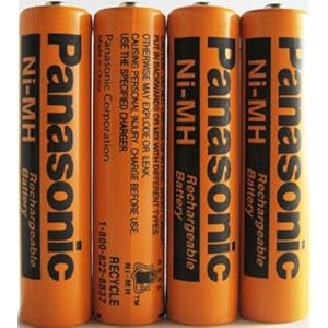 New 4 Pack Panasonic NiMH AAA Rechargeable Battery for Cordless Phones