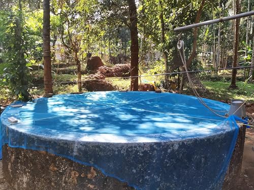 Image of Kinar Vala Small Mesh Open Well Covering Net UV Resistant Blue Color Large Size 5x5 Meter or 15x15 Feet | Restricts the Entry of Pets, Small Animals, and Birds Like Cats, Rats, and Bats