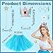 Atcarmor Princess Costume Set for Women Adult Princess Accessories Crown Tutu Skirt Gloves Earrings Brooch for Halloween Cosplay (Princessoutfit00A2)