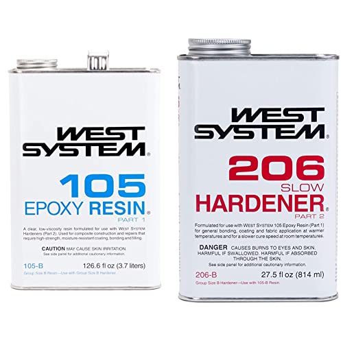 West System 105-B Epoxy Resin and 206-B Slow Hardener