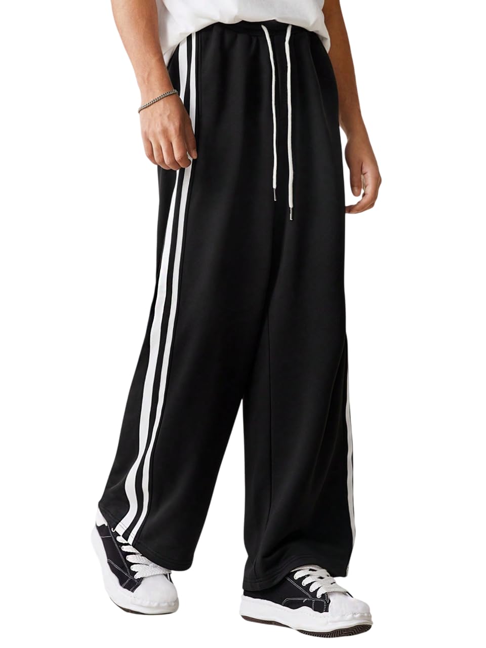 dockstreet Straight Wide fit Long Length Open Bottom Jogger for Men/Trending Multi Pocket Style, Relaxed Casual Pants for Men-picture-16