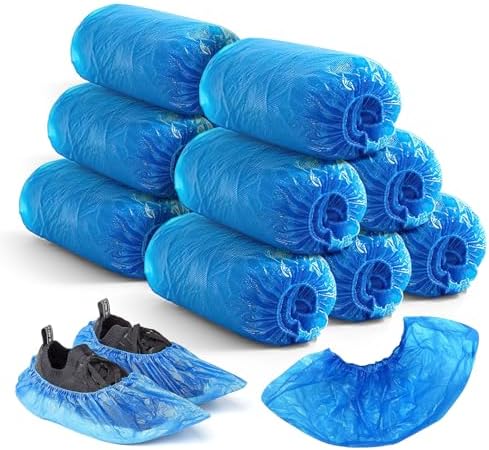 Shoe Covers Disposable, 200 Pcs Shoe Covers Non Slip, Durable Sho...