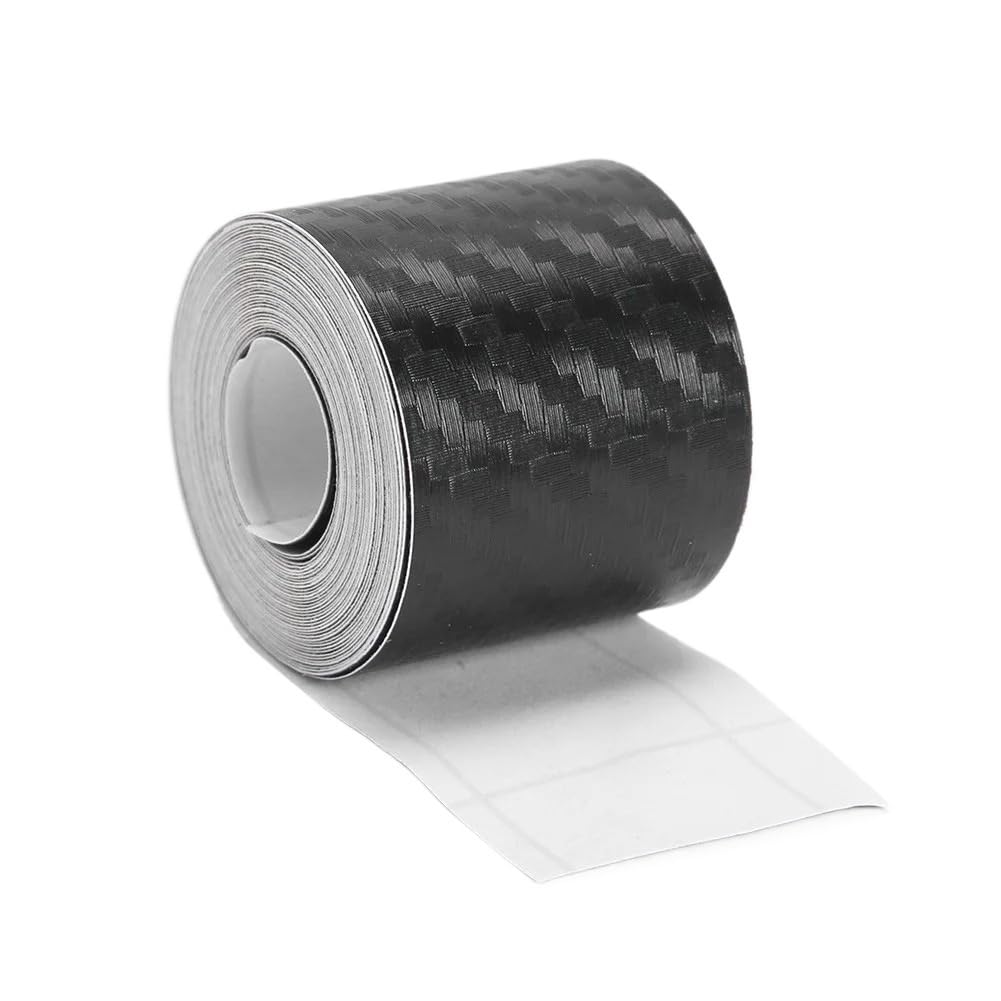 Autofolie 5M Kohlefaser-Autoaufkleber Paste Schutzstreifen Auto Türschwelle Seitenspiegel Anti-Kratz-Band wasserdichte Schutzfolie Auto Folie(7cmx5m)