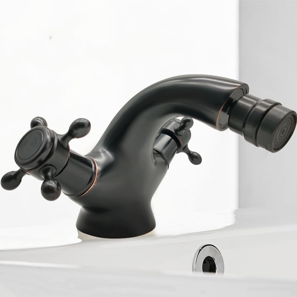 Robinet bidet rétro noir pour résoudre les problèmes de calcaire