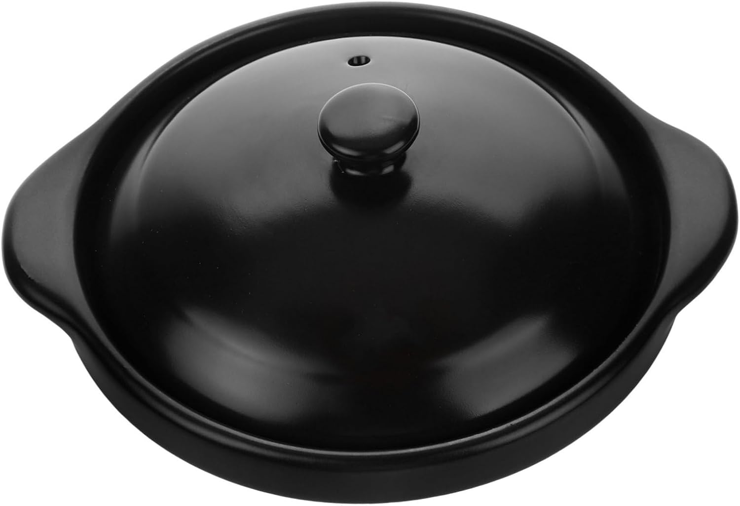 Luxshiny Japanese Ceramic Cooking Pot with Lid Heat Resistant Shallow Casserole for Person Kitchen Cookware for Braised Dishes Stews and Rice Oven Safe Household Stockpot