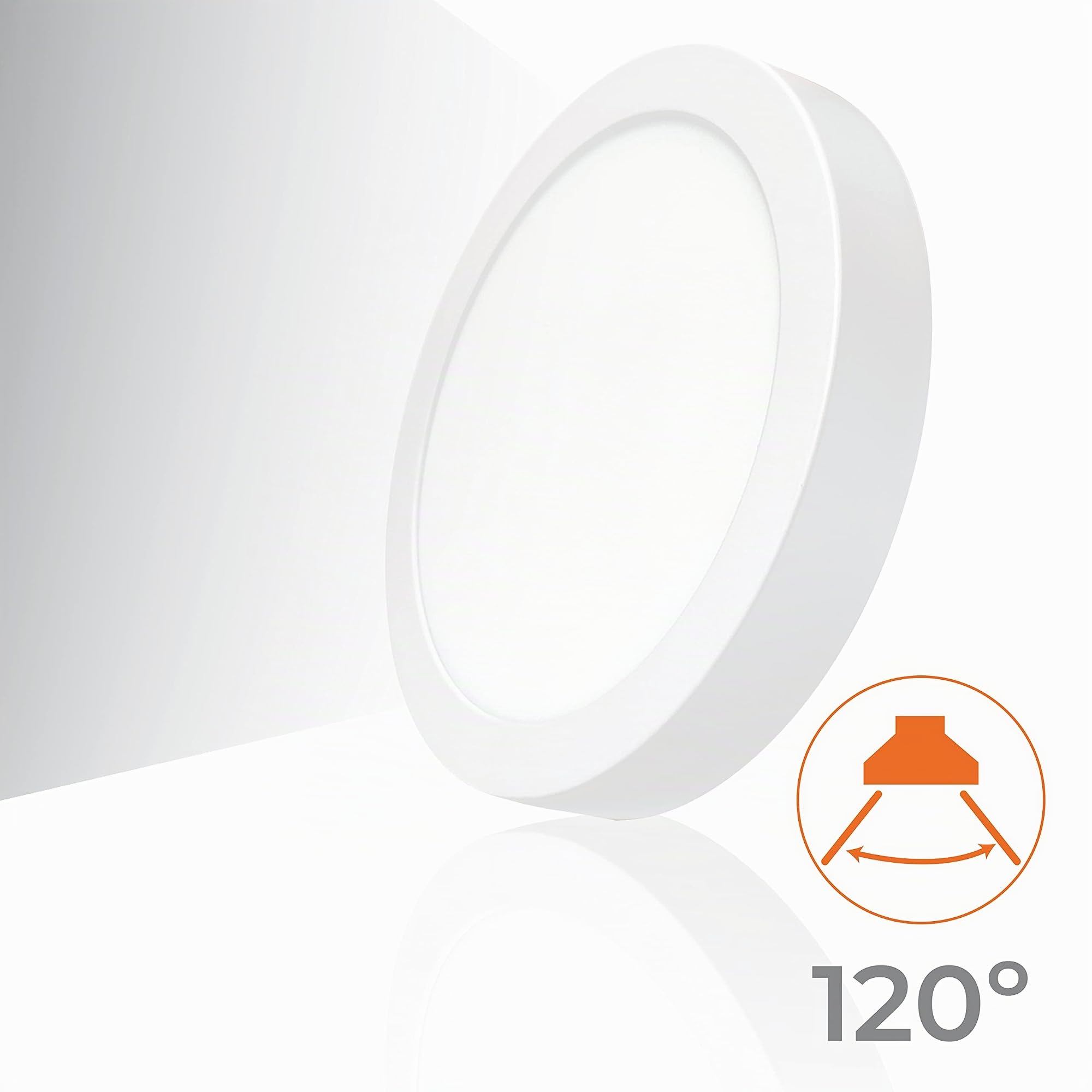 LED ATOMANT 5x Plafonnier LED Saillie 210mm 20W Blanc Froid 1800lm