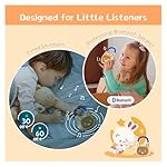alilo Pocket Bunny Portable Kids Music Player, Musical Toys for Toddlers 1-3-5, Preloaded 120+ Stories/Music/Lullabies/White Noise,High Fidelity Sound Travel Bluetooth Speaker (with Strap and Ring) - Image 4