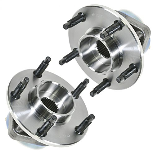 Image of TRQ Rear Driver and Passenger Side Wheel Bearing and Hub Assembly Set 2 Piece Compatible with 1997-2008 Chevrolet Corvette 2004-2008 Cadillac XLR