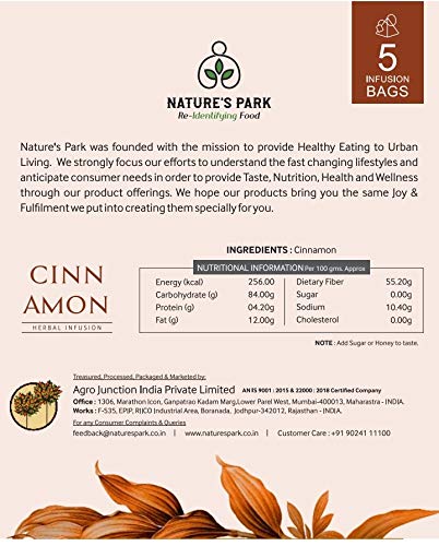 Image of NATURE'S PARK Cinnamon Herbal Infusion (Dalchini)
