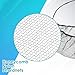 Lusofie 100Pcs Disposable Beard Net Elastic Breathable Beard Covers Honeycomb Nylon Beard Nets For Kitchen Restaurant Laboratory Food Service Worker (18