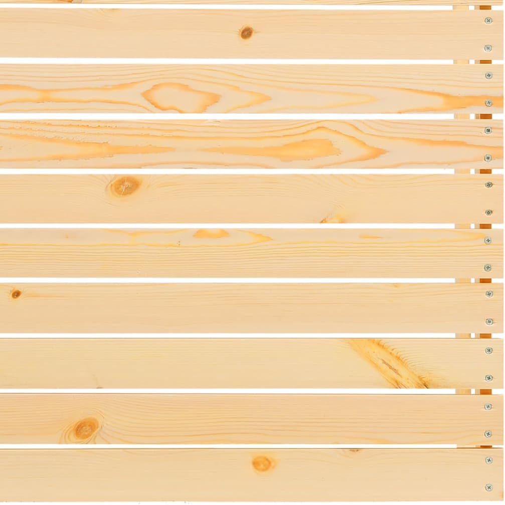 Grey Outdoor Loveseat Modular Solid Pine Wood Frame 27.6 x 27.6 x 26.4 in Patio Sectional Couch with Soft Polyester Cushions for Garden, Balcony and Terrace Seating