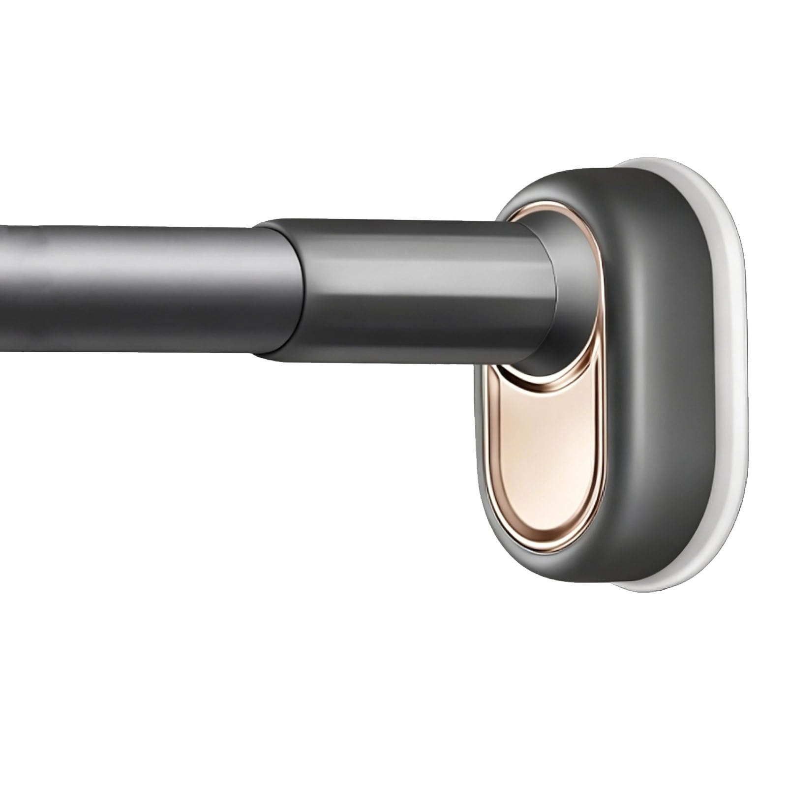 No Drill Tension Curtain Rod, Shower Curtain Rods Tension, Easy Installation Adjustable Length for Bedroom Dining Room Living Room(Black,150-220cm/59-87in)