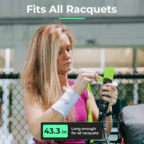 ADV MaxTac Tacky Tennis Overgrip - 3 Pack - Extremely Sticky Non-Slip Tennis Grips Overgrip - Razor-Thin & Easy to Use Pro Tennis Racquet Grip Tape (3-Pack Volt) - Thumbnail 7