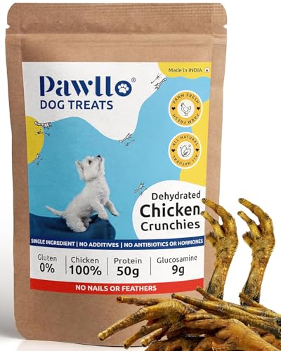 Image of Chicken Feet for Dogs - 200gm Pack of 1 | Highly Nutritional Dog Treats | Dried Dehydrated Chicken Feet | Glucosamine-Rich Treats | Dog Food