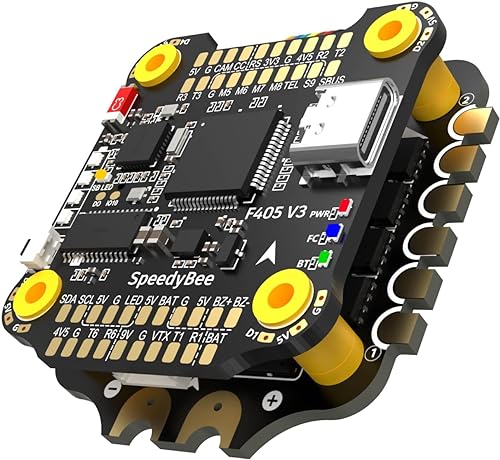 Image of REES52 SpeedyBee F405 V3 BLS 50A 30x30 FC&ESC Stack: 30x30 Flight Controller with 4in1 50A ESC, Wireless Betaflight Configuration, Blackbox, Barometer for Air Unit FPV Drone Fixed-Wing X8