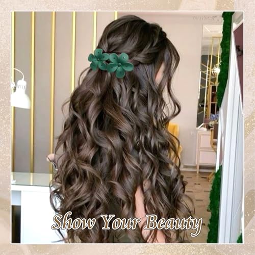 4 Piezas Multicolor Pinzas Planas para Cabello miniatura 4