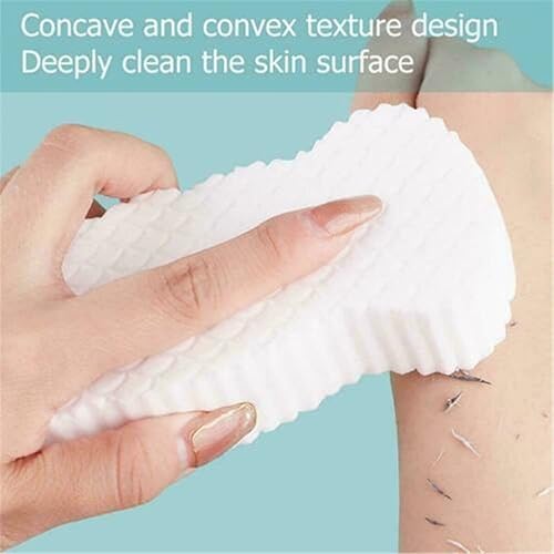Miniatura 7 de Esponja de baño exfoliante con textura 3D, súper suave, exfoliante de spa, removedor de piel muerta, reutilizable (2 unidades, A, rosa, azul)