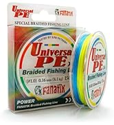 FANATIK 4-Fach geflochtene Angelschnur Universal PE X4 150 m Multicolor Superstark von Weltmeiste...