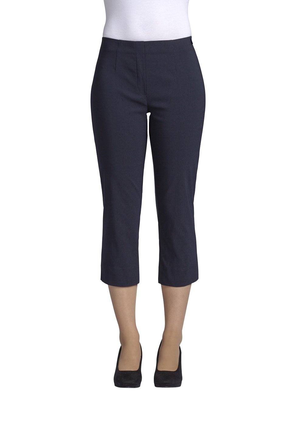 Robell 003 Marie Capri slim fit trousers, various colours, 55 cm Ich will Marie. - Blue -