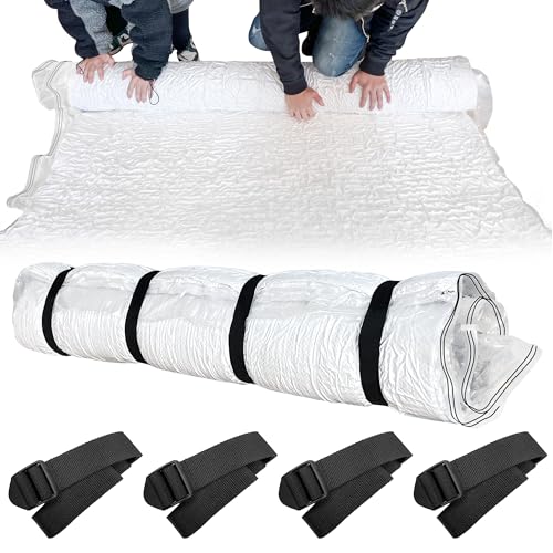 Mattress Vacuum Bag for Memory Foam Mattress Latex Mattress Vacuum Seal Bag with Straps Moving Storage and Shipping (King/Double/4ft Small Double)