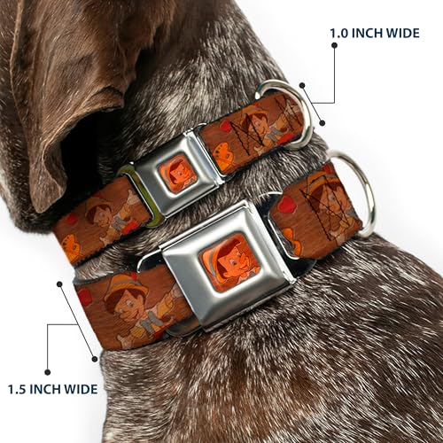 Collier de chien réglable Pinocchio Buckle Down pour éviter les fuites de chiot