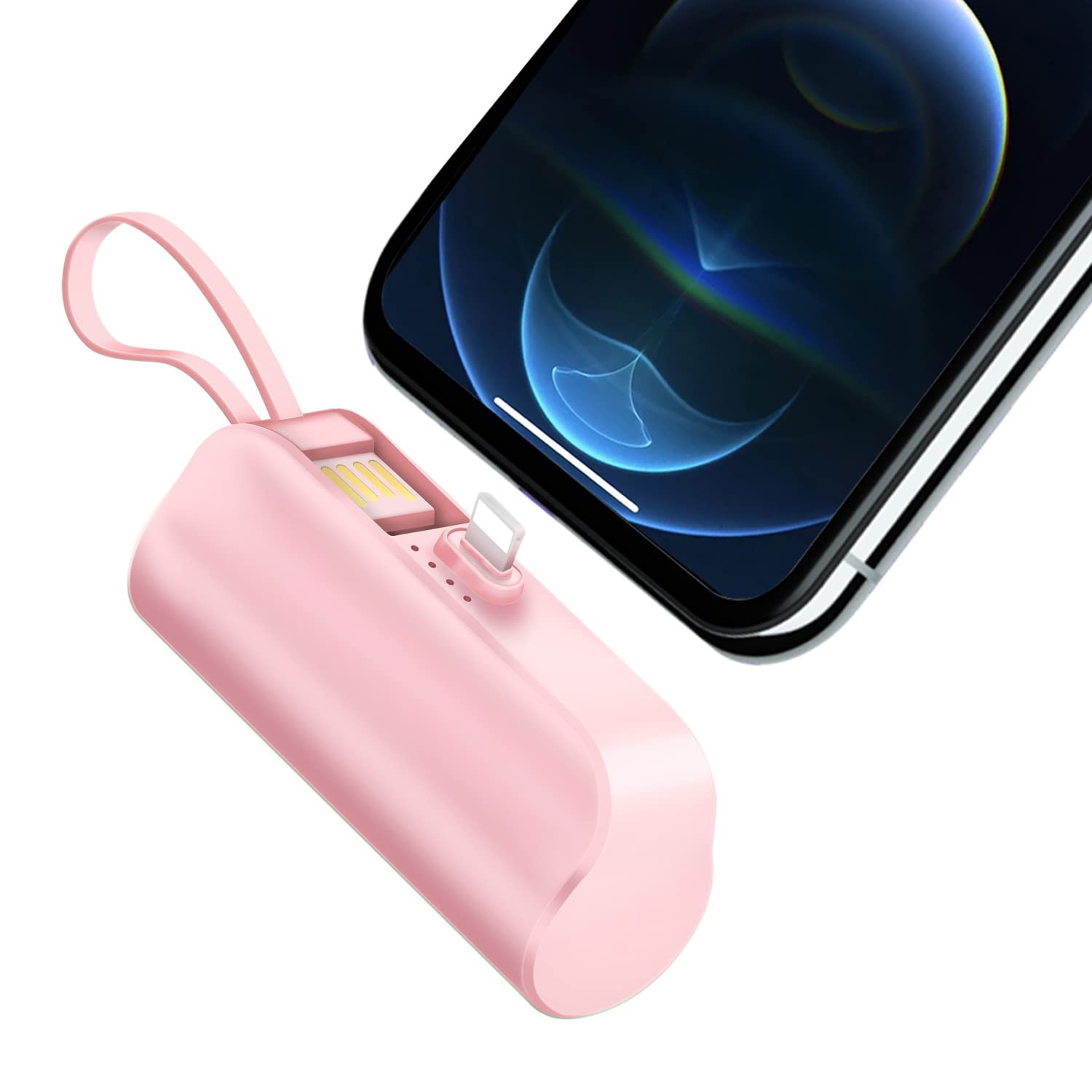 Apple iPhone 13 128GB USBケーブル付バッテリー容量92％ Amazon | モバイルバッテリー 小型 iPhone対応 5000mAh【充電用USB