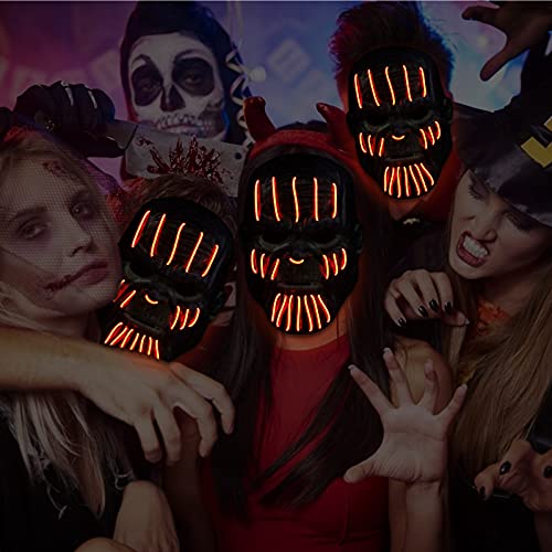 KATELUO Maschera di Halloween, Maschera LED