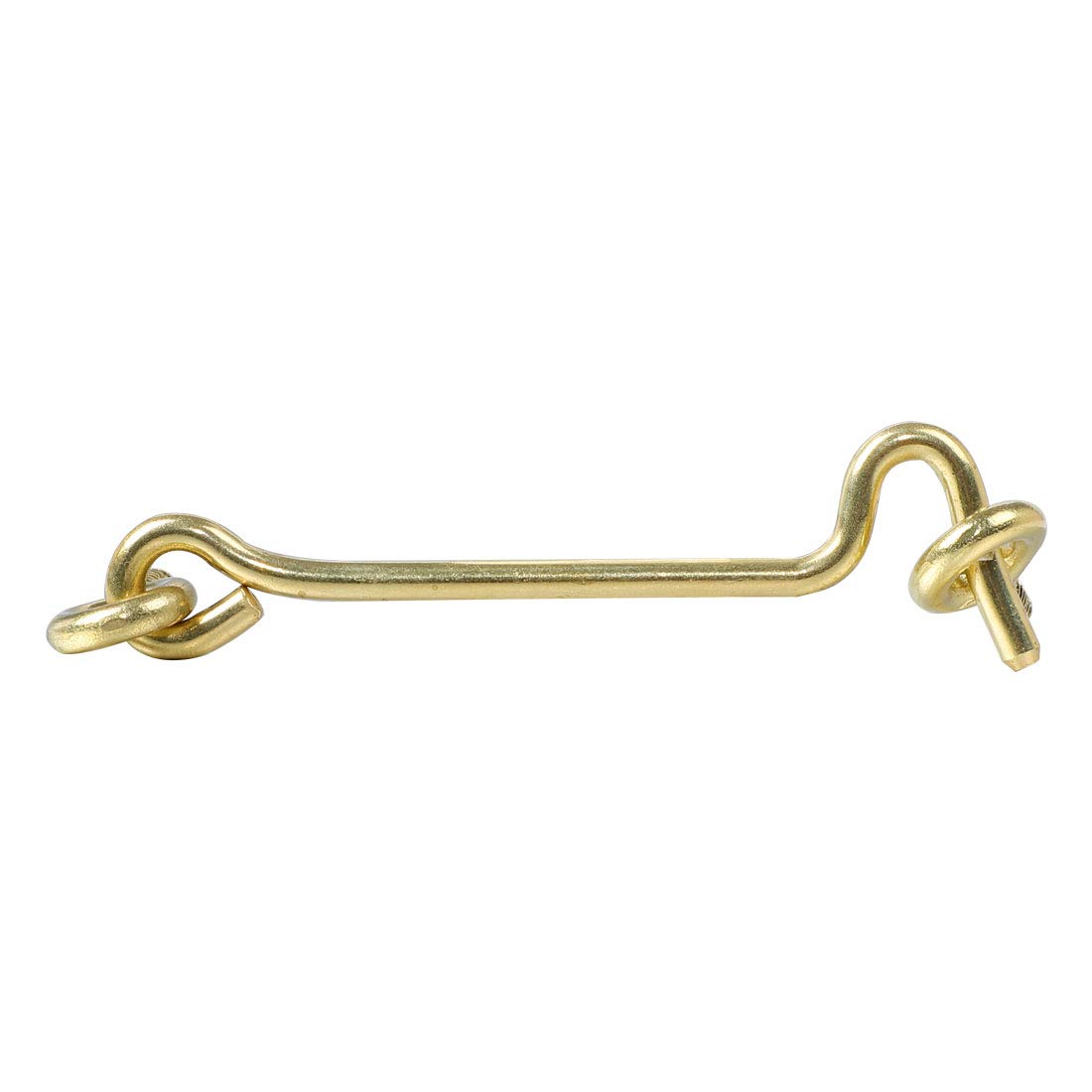 SFJSFIMQ Hook and Eye Latch Gate Bolt Lock,7.5cm Cabin Hooks Privacy Door with Screws Plating Finish for Shutter Window Slide Barn Gold Tone (Color : Button (C(Gold Tone)
