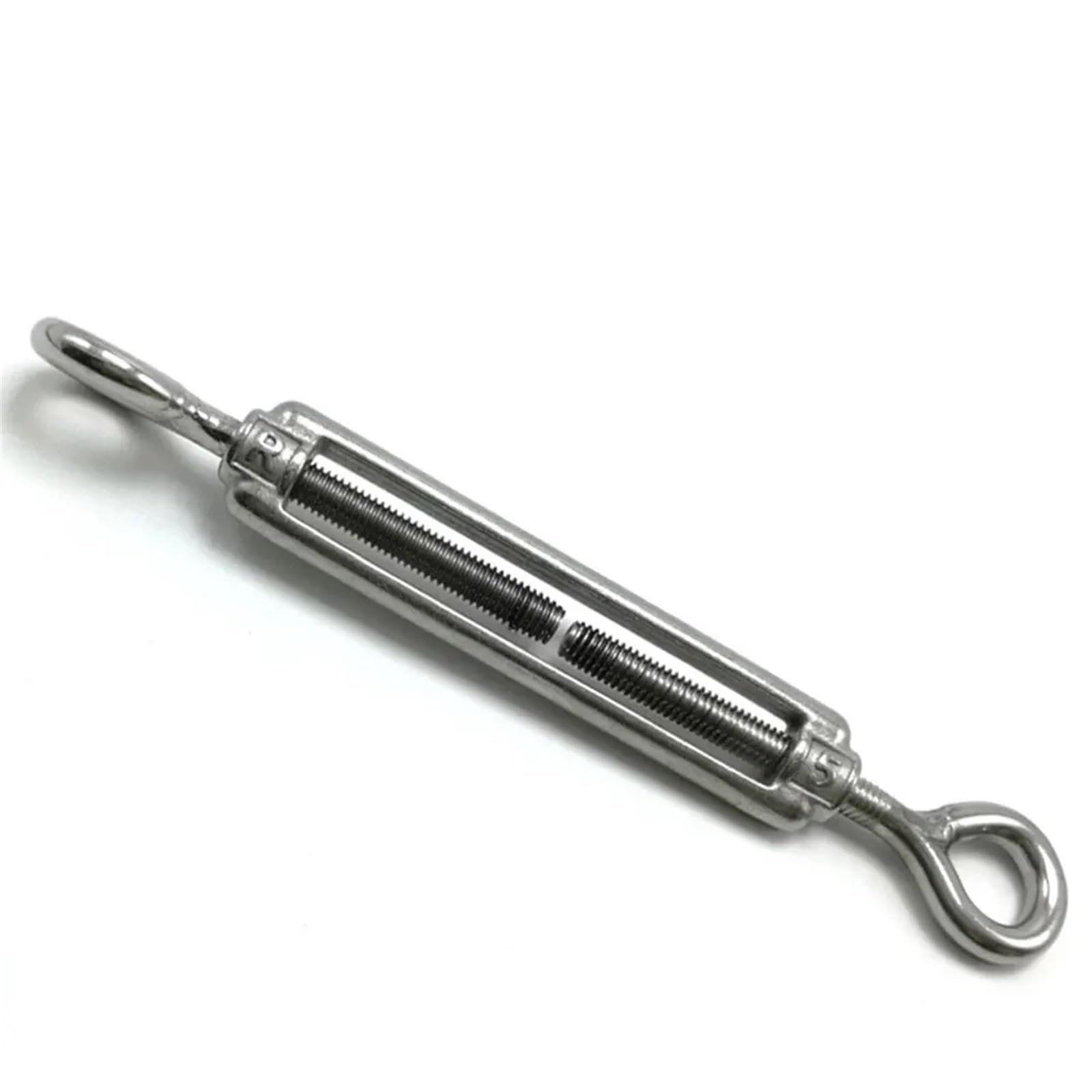 Turnbuckle Wire Tensioner Napinacz drutu ze stali nierdzewnej 304 z oczkiem w kolorze srebrnym, M4-M6, opakowanie 2 szt.(M6)