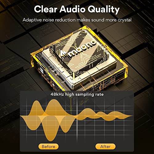 Image of MAONO Ultra-Compact Wireless Lavalier Microphone with Charging Case, 2.4GHz Dual Lapel Mics with Real-time Monitoring, Gain and Mute for Interview, Vlogging, Live Streaming, TikTok(WM821 A2)