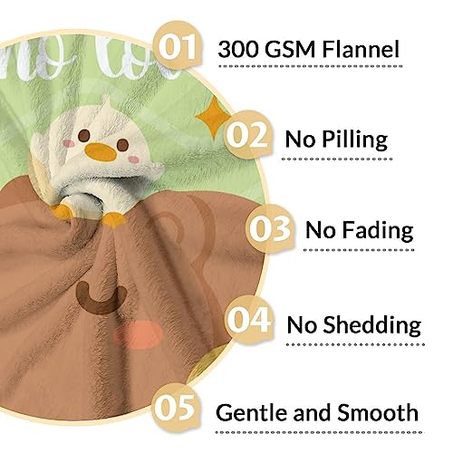 Blanket for Girls - 50"x60" Cute Throw Gifts - Green Soft Fuzzy Blankets for Bed, Couch & Living Room