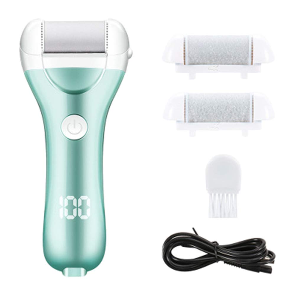 Electric Rechargeable Bagima 20 * 14 * 6 Electric Callus Remover USB Rechargeable Electronic Feet File Pedicure Foot File with 3 Roller Heads 2 Speeds