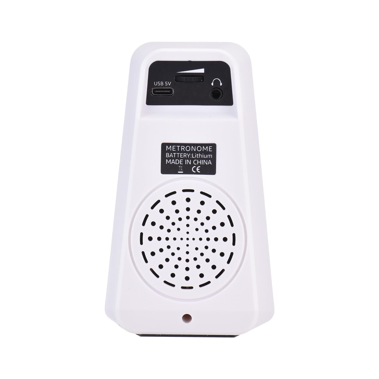 Dilwe Metrónomo Electrónico, Sintonizador de Metrónomo Digital Recargable para la Guitarra de Piano Drum Guzheng (WHITE)
