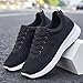 Womens Orthopedic Shoes Lightweight Tennis Walking Shoes for Men Lace up Mesh Soft-Soled Breathable Running Sneakers Casual Comfortable Slip on Fashion Sneakers Gym Work Athletic Sports Shoe Black
